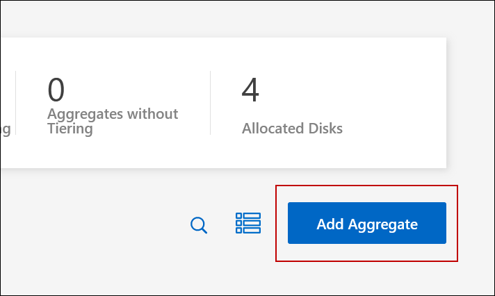 顯示新增 Aggregate 進度的螢幕擷取畫面。