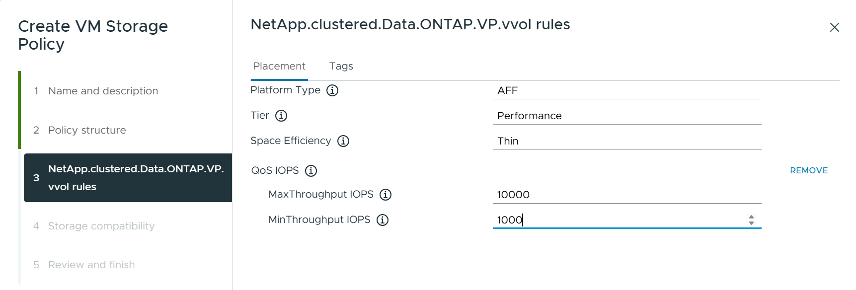 role = 「使用 ONTAP 工具建立 VM 儲存原則」 VASA Provider 9.10"300