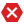 紅色X圖標
